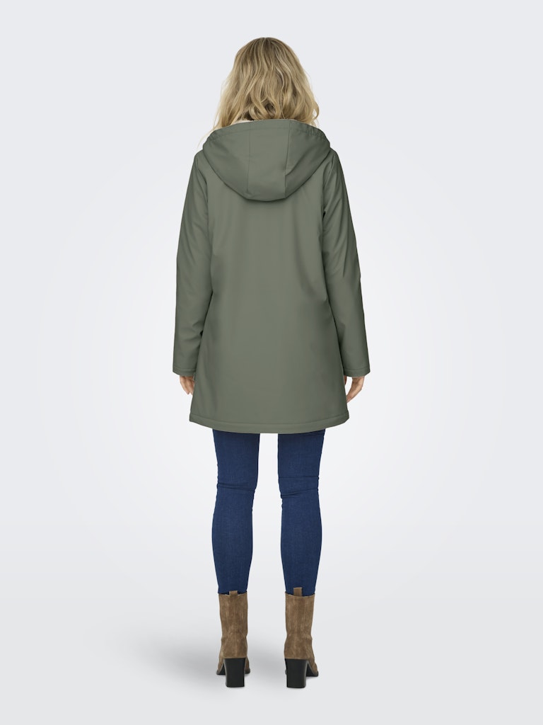 Onlsally Raincoat Otw Noos - Olijf