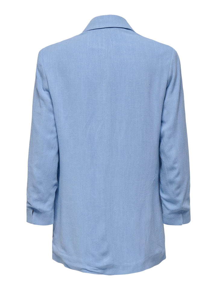 Onlsolvi Life 3/4 Linen Bl Blazer C - Lichtblauw