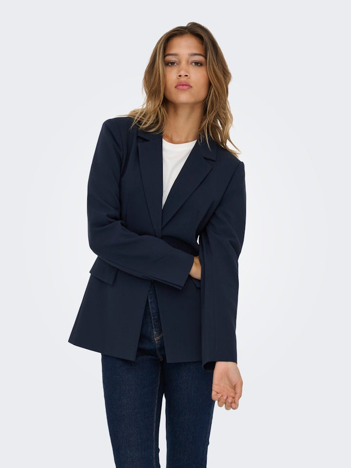 Onlraven Life L/s Hourglass Blazer Tlr - Navy