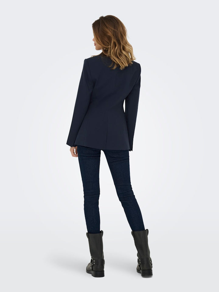 Onlraven Life L/s Hourglass Blazer Tlr - Navy