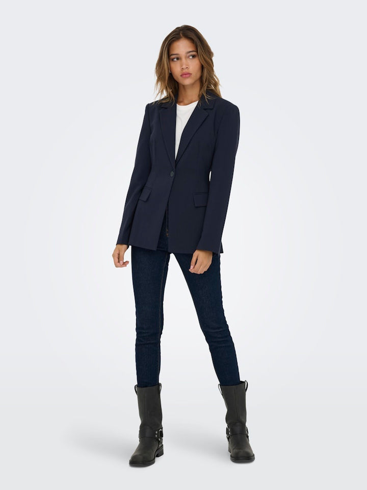 Onlraven Life L/s Hourglass Blazer Tlr - Navy