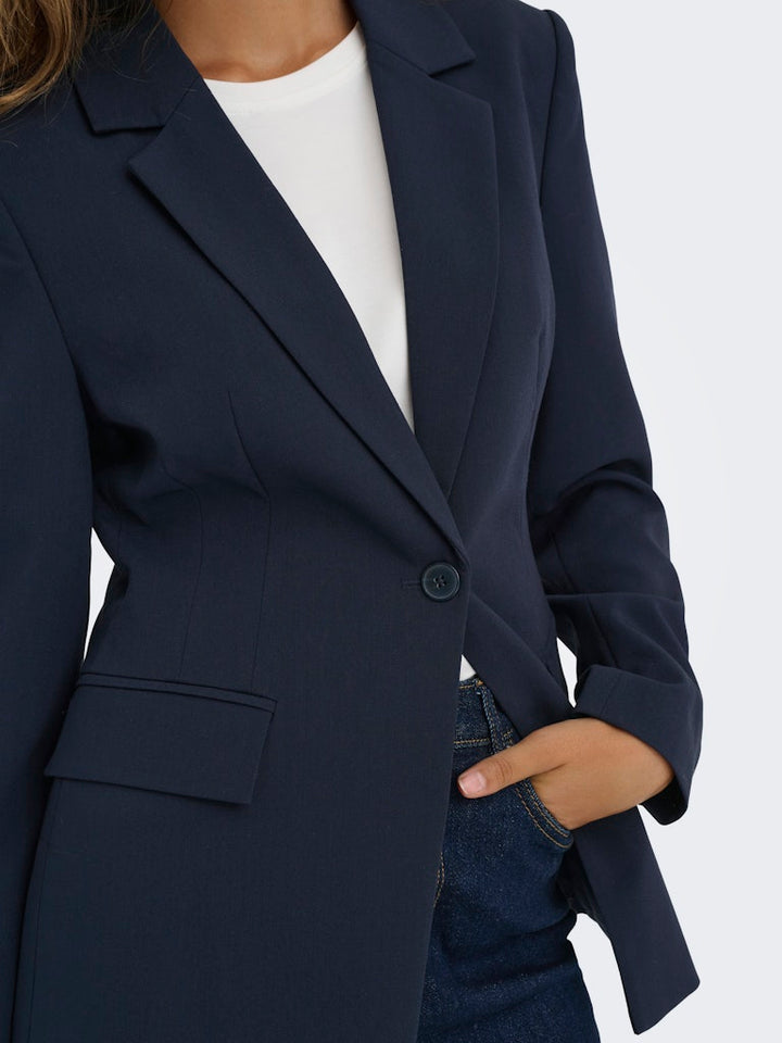 Onlraven Life L/s Hourglass Blazer Tlr - Navy