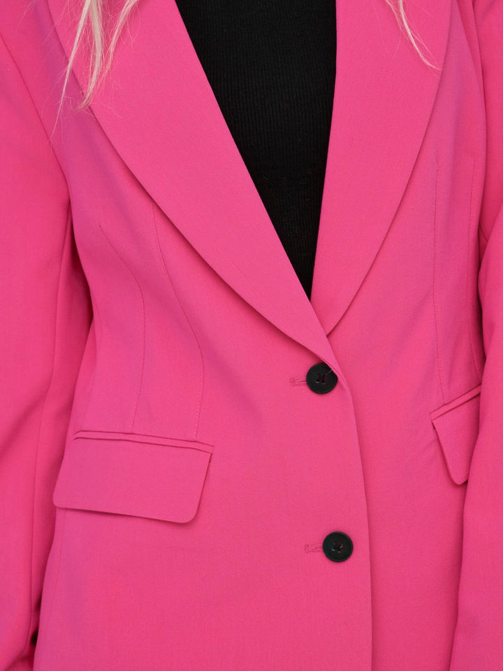 Onlraven Life L/s Fit Blazer Cc Tlr - Pink