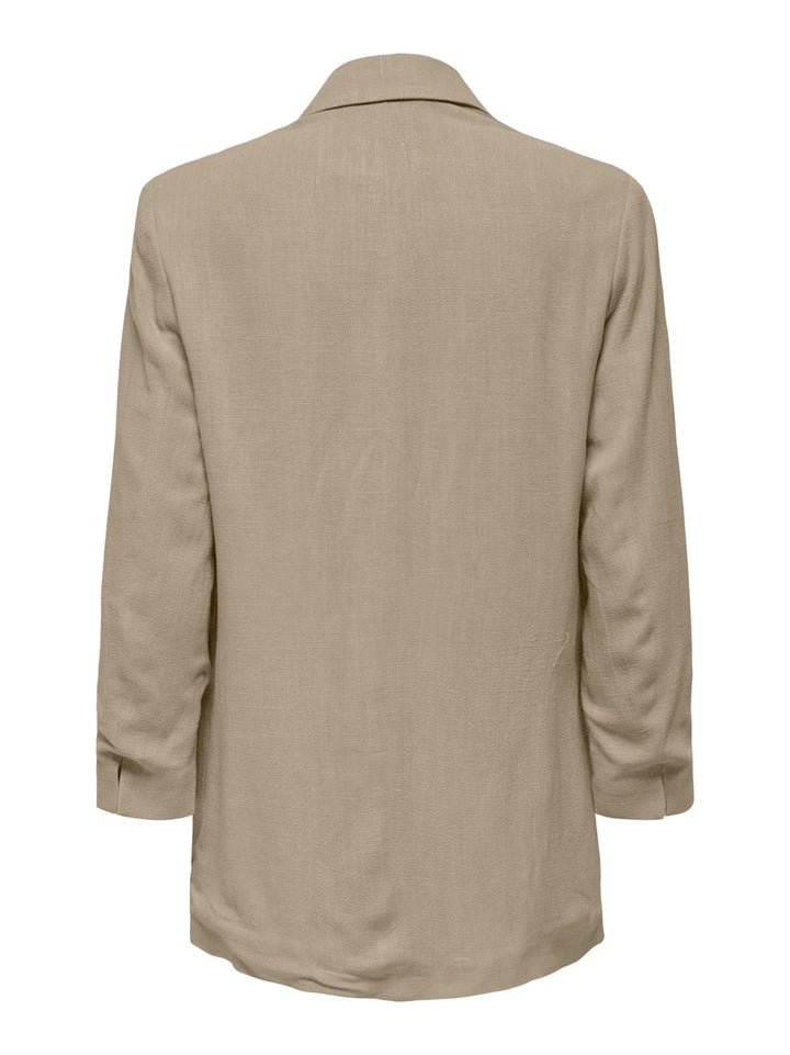 Onlsolvi Life 3/4 Linen Bl Blazer C - Licht Bruin