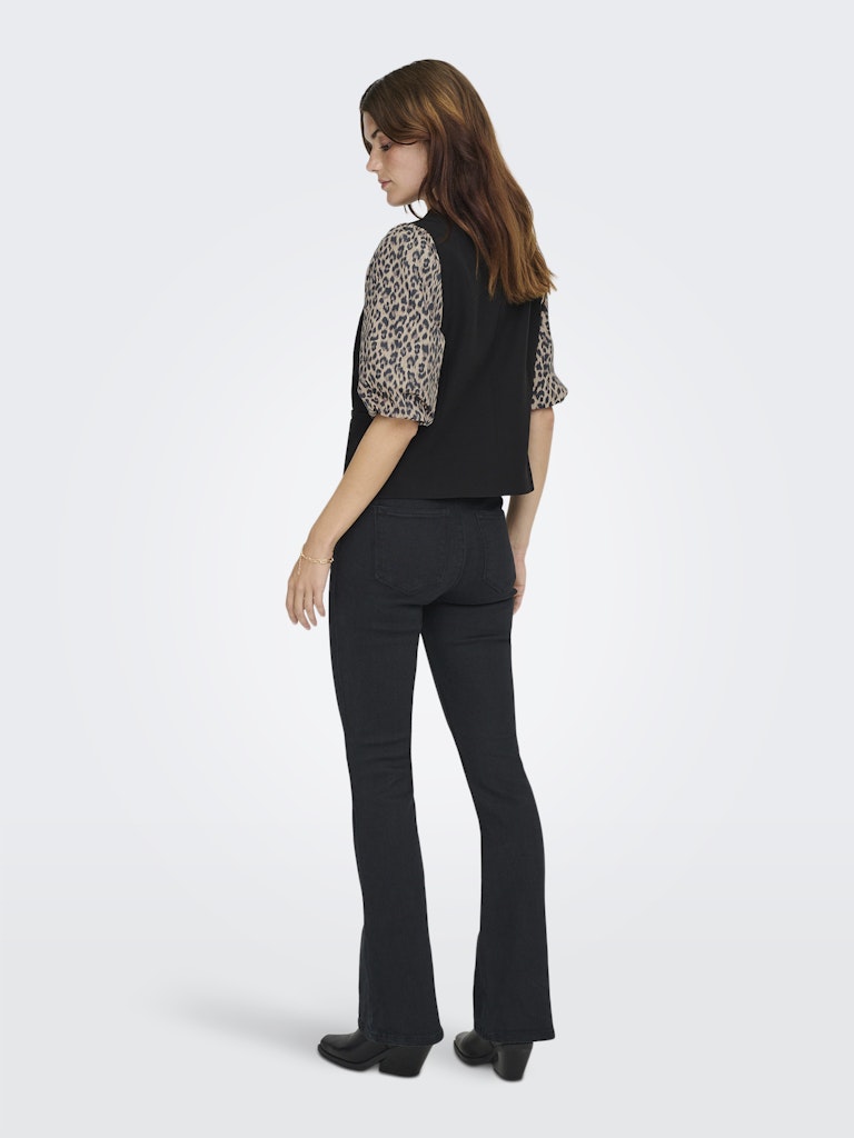 Onlmellie Life S/s Mix Blazer Tlr Cs - Zwart