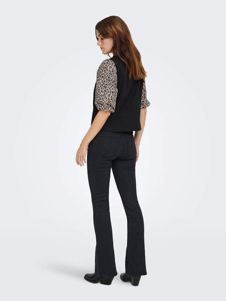 Onlmellie Life S/s Mix Blazer Tlr Cs - Zwart