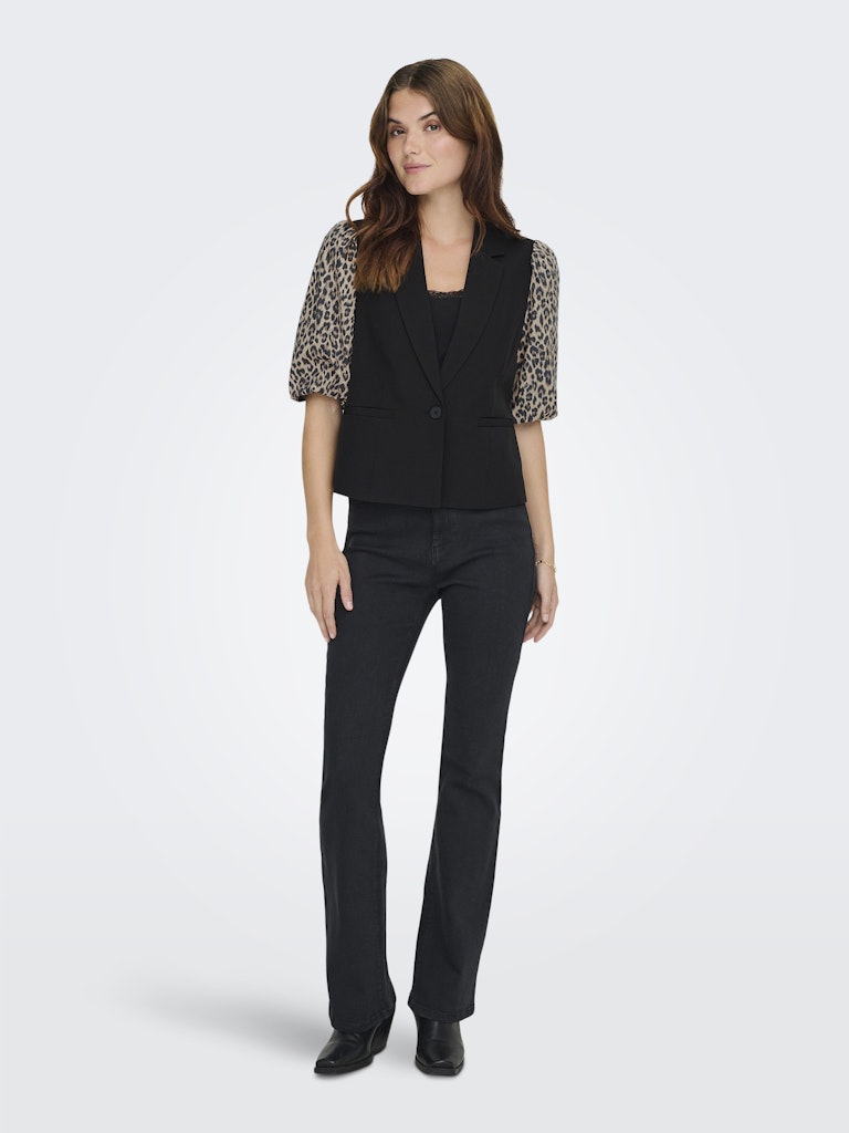 Onlmellie Life S/s Mix Blazer Tlr Cs - Zwart