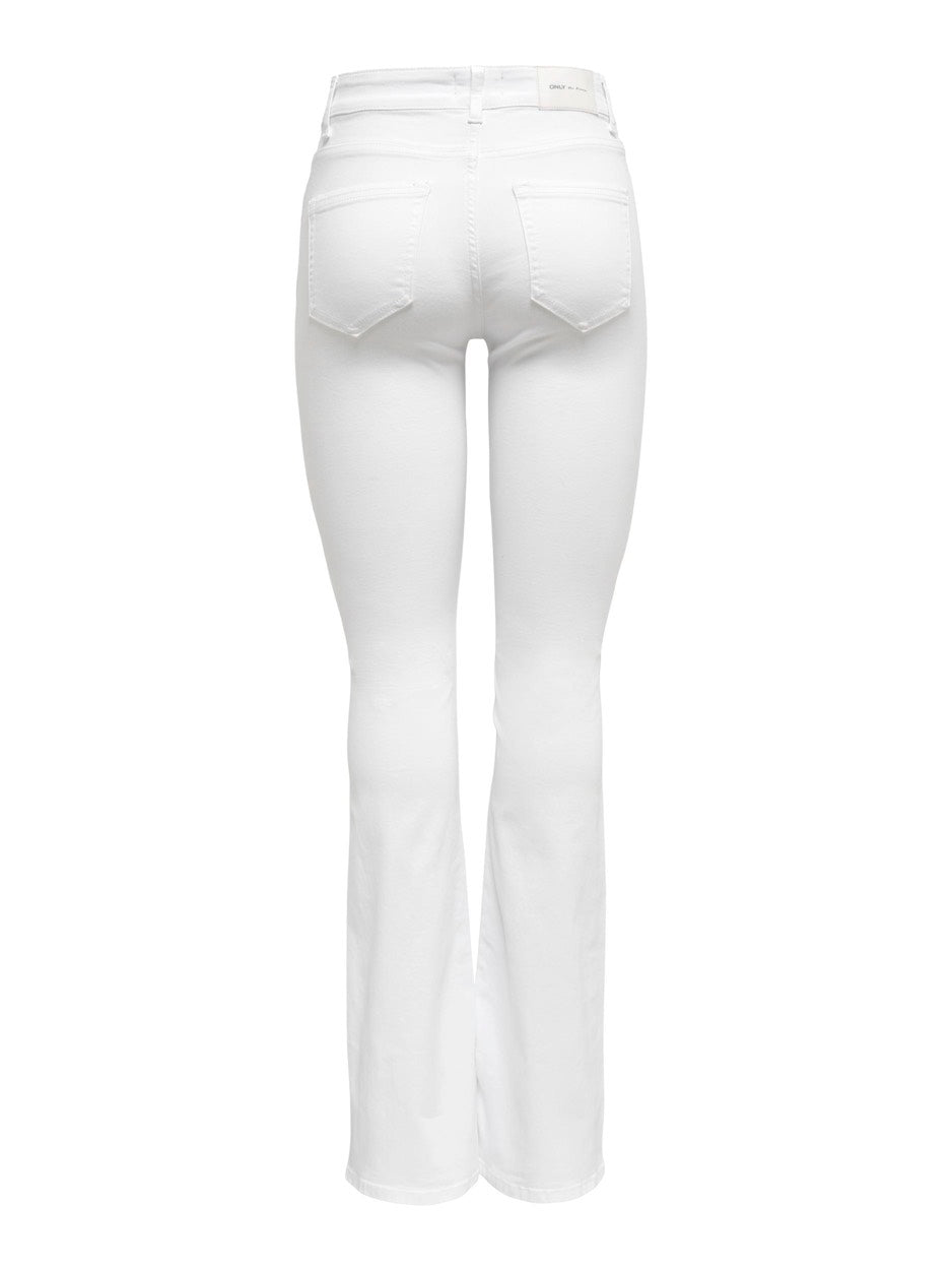 Onlblush Mid Flared Dnm Rea0730 Noo - Off-white