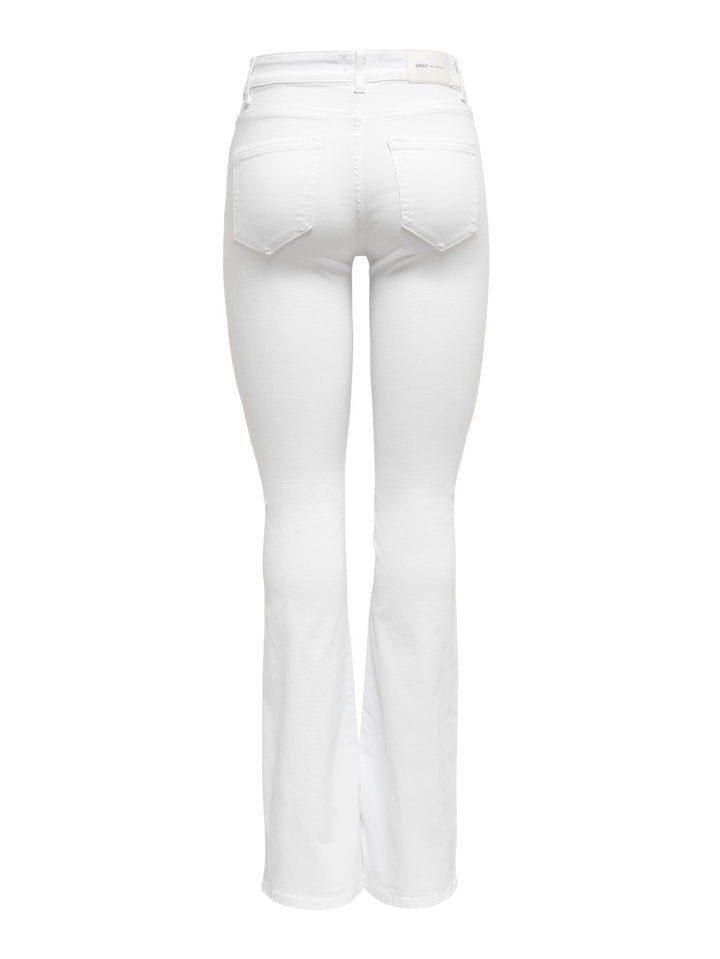 Onlblush Mid Flared Dnm Rea0730 Noo - Off-white