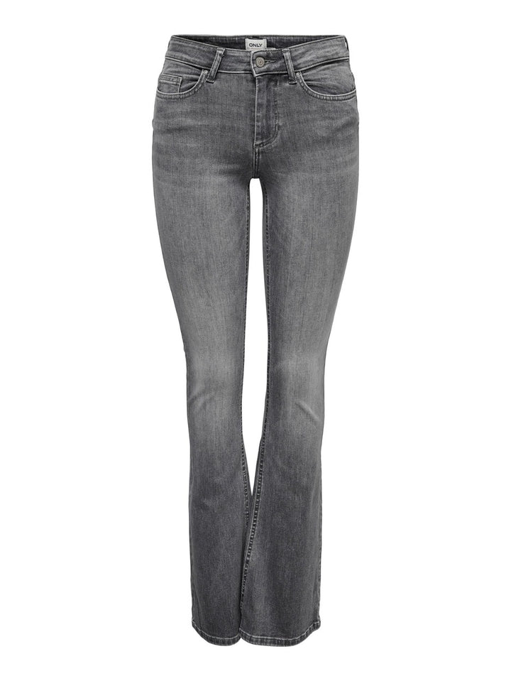 Onlblush Life Mid Flared Tai0918 - Grey Denim