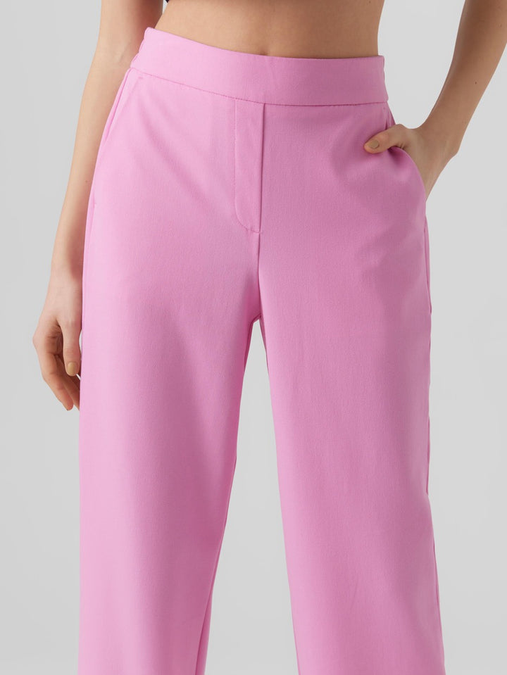 Vmliscookie Hr Wide Solid Pant Boo - Roze