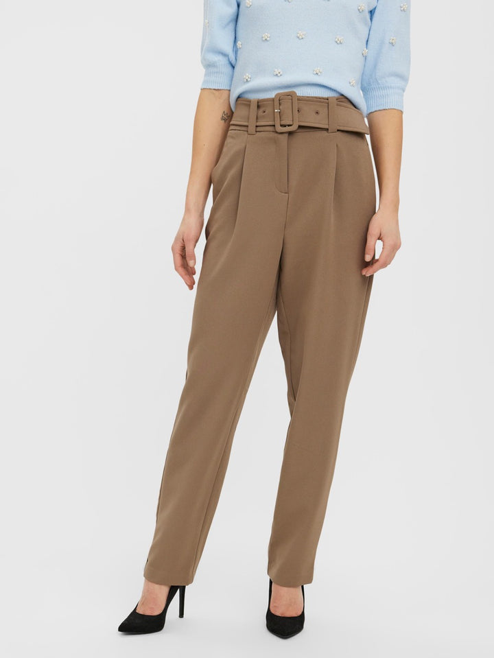 Vmulia H/w Pocket Pant Tlr - Taupe