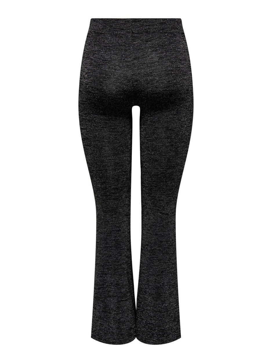 Onlroma Flared Shine Pant Jrs - Zwart