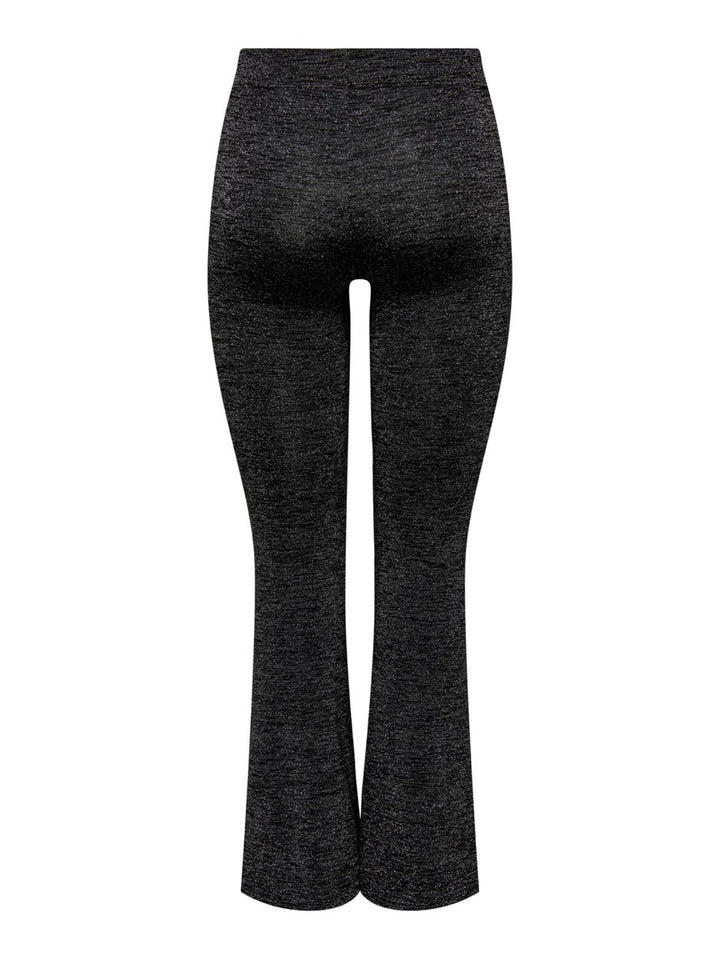 Onlroma Flared Shine Pant Jrs - Zwart