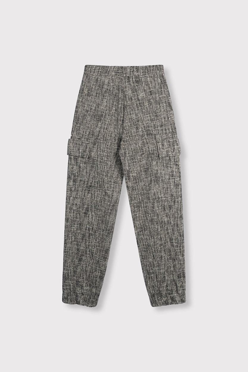 Ladies Woven Boclee Cargo Pants - Zwart Dessin