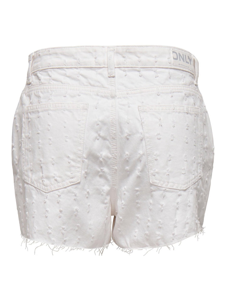 Onltexas Reg White Punch Dnm Skort - Off-white