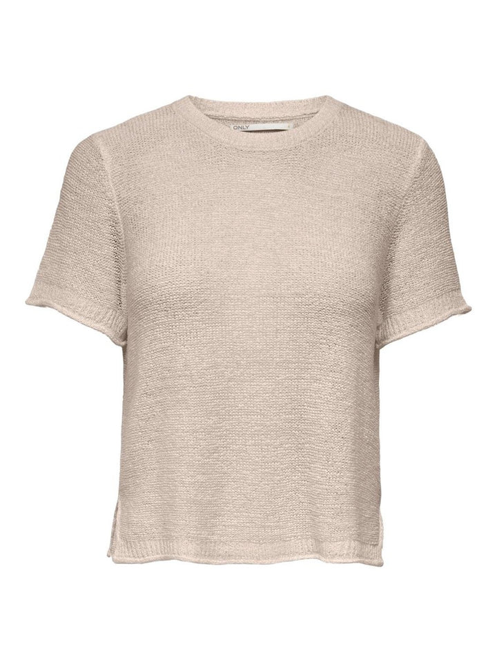 Onlsunny S/s Pullover Nca Knt - Beige