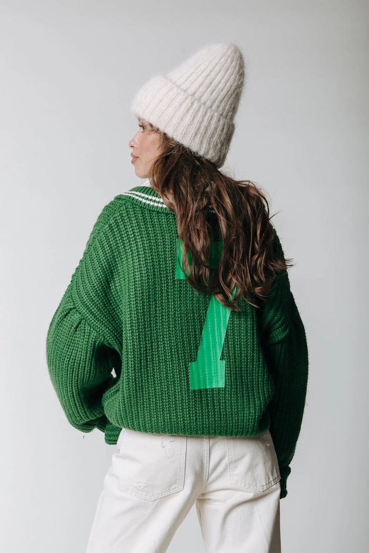 Bobby Collar Seven Knit - Groen