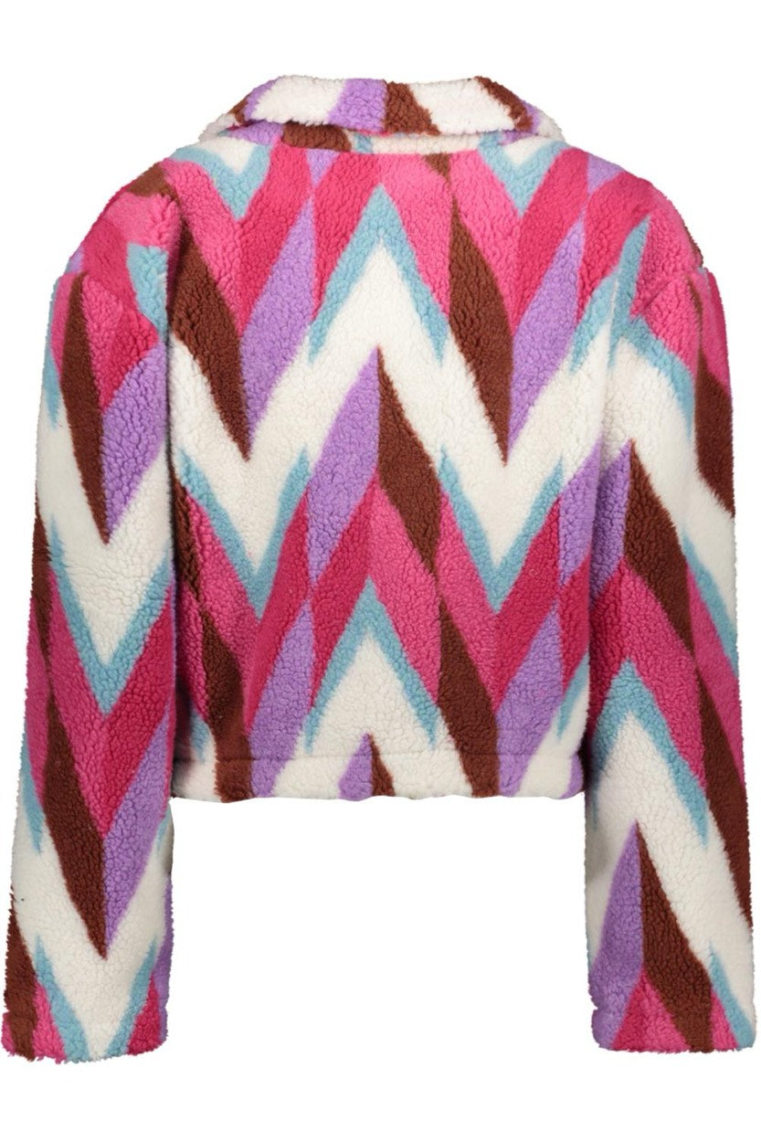 Onlannlo Aop Teddy Jacket Pnt - Roze Dessin