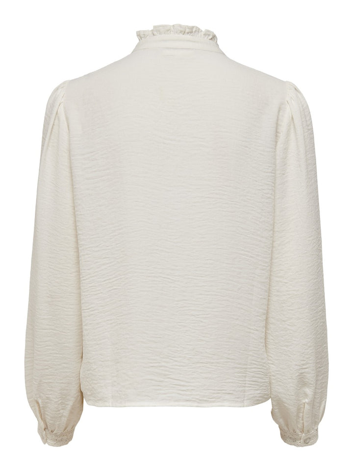 Jdyellis L/s Lace Shirt Wvn - Off-white