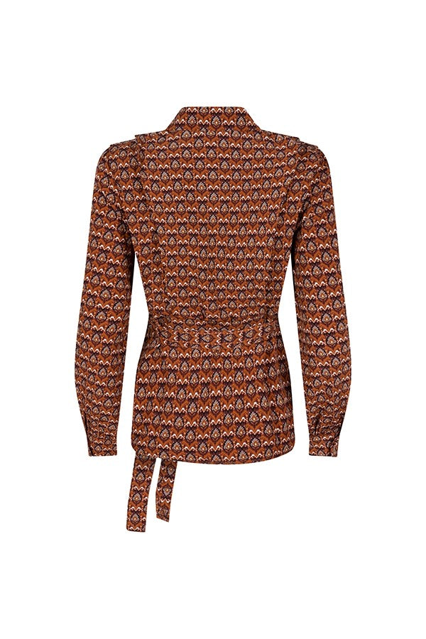 Blouse Selah - Oranje Dessin