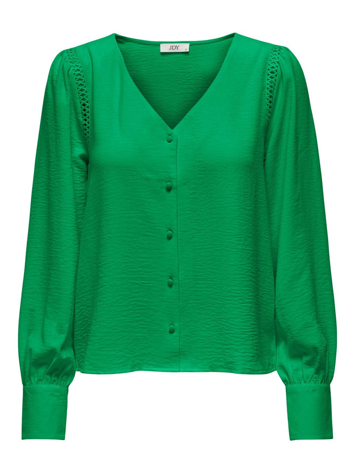 Jdylion Life 3/4 V-neck Shirt Wvn - Groen