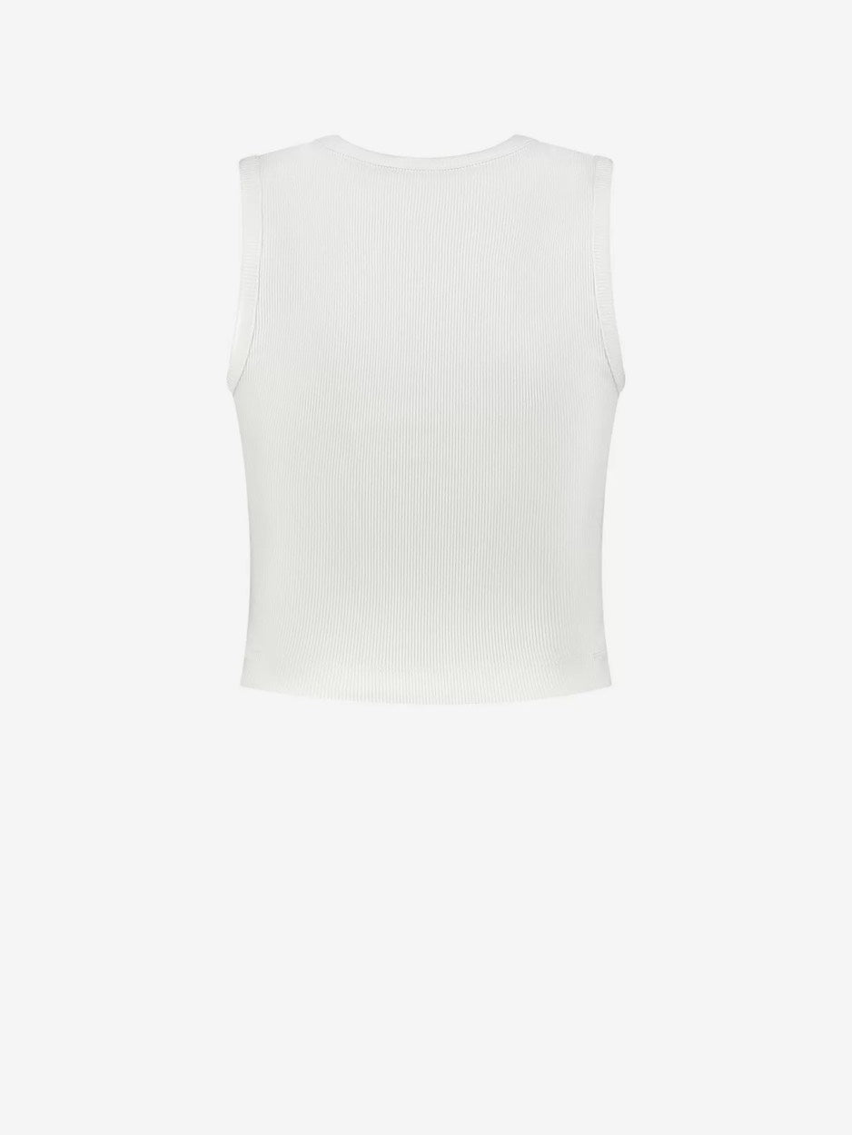 Bundi Rib Top - Off-white