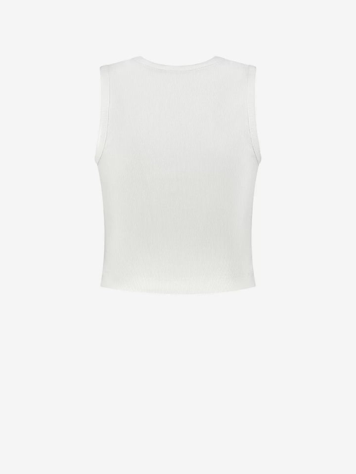 Bundi Rib Top - Off-white