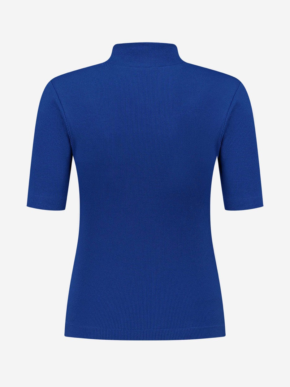 Cutout Rib Top - Kobalt