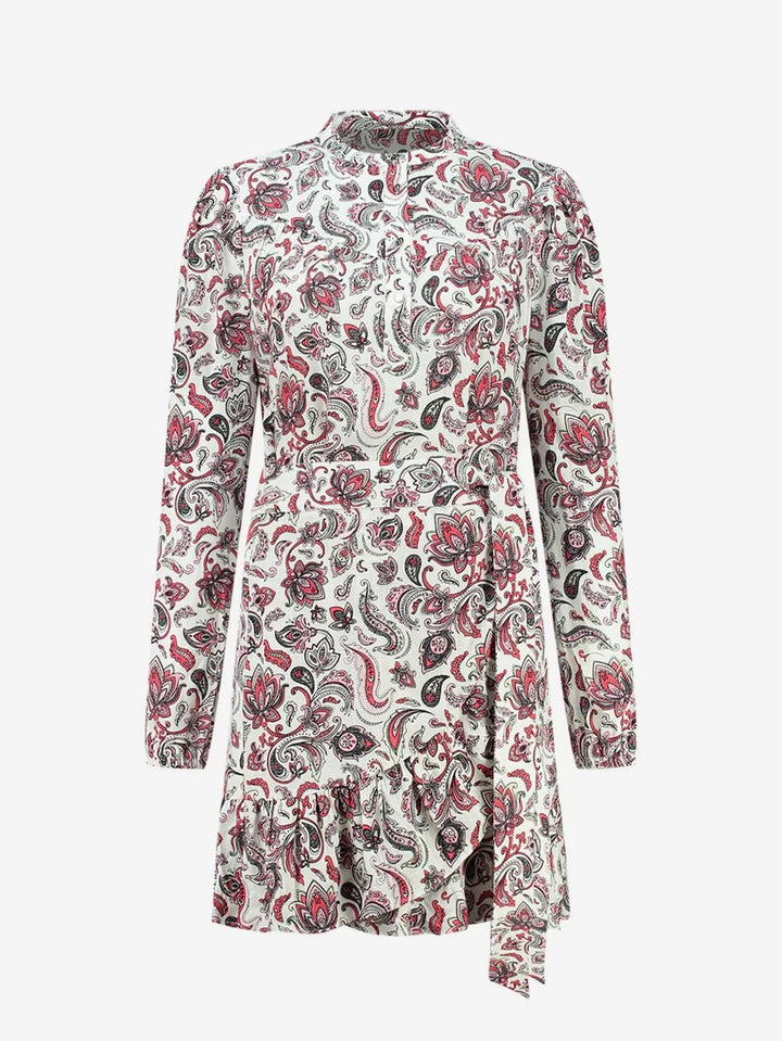 Baisha Dress - Wit Dessin