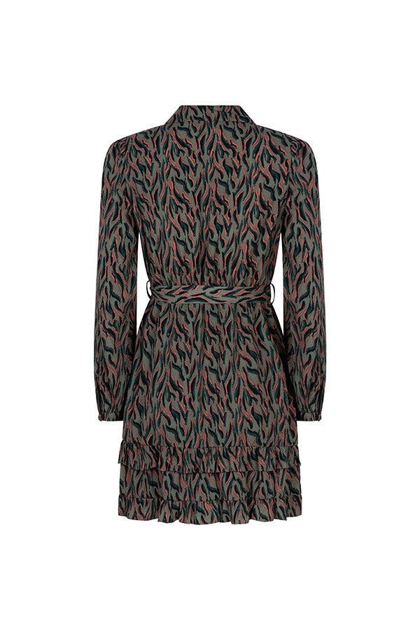 Dress Emani - Groen Dessin