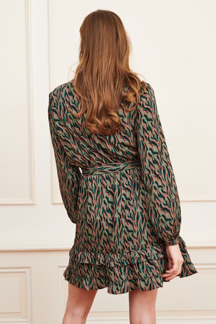 Dress Emani - Groen Dessin