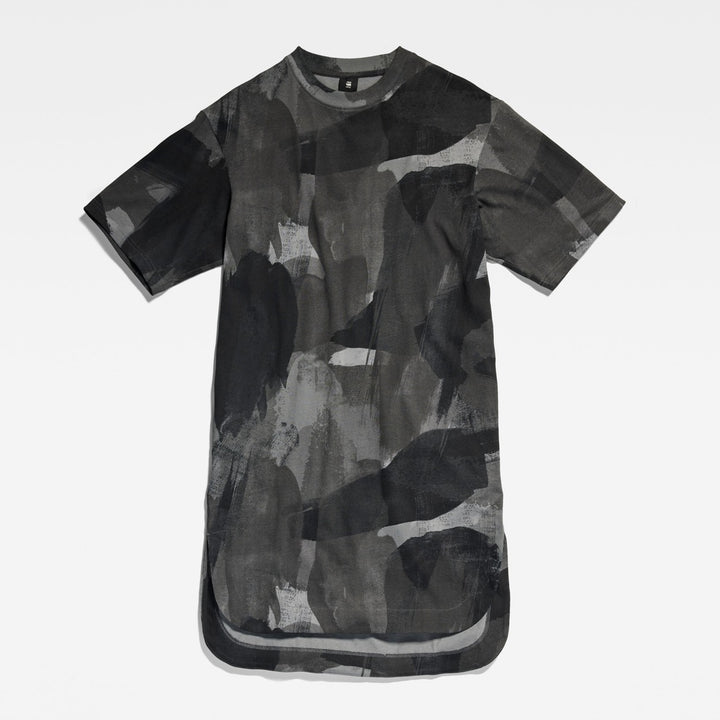 Boxy U Tee Ao Dress Ss Wmn - Grijs Dessin