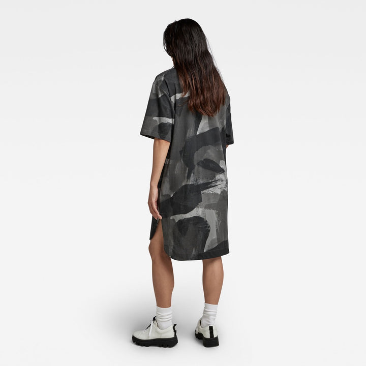 Boxy U Tee Ao Dress Ss Wmn - Grijs Dessin