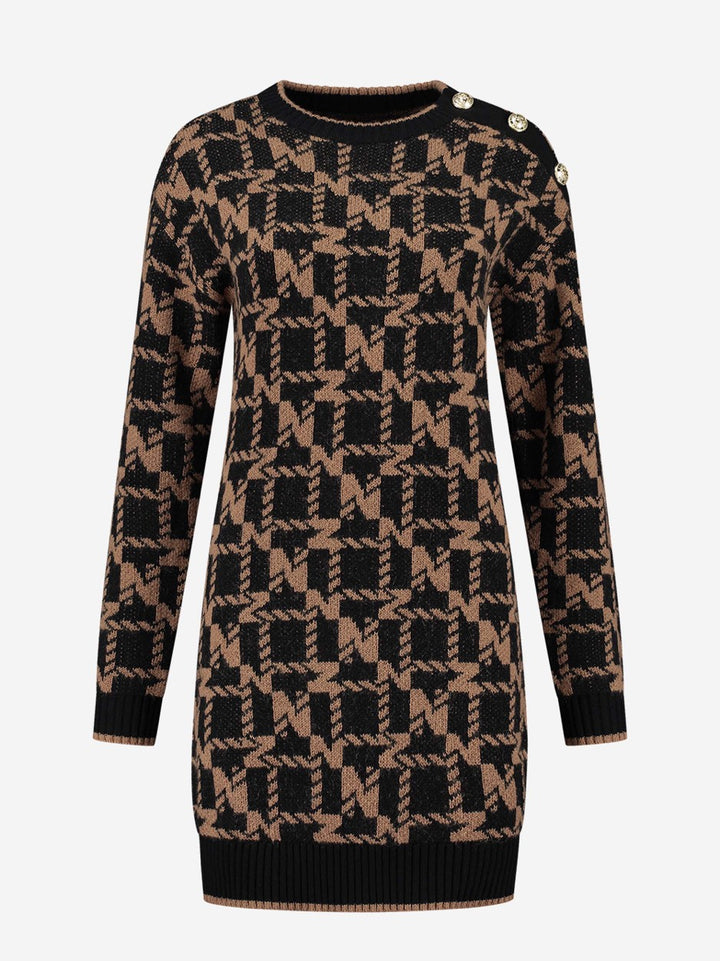 Gemma Dress - Zwart Dessin