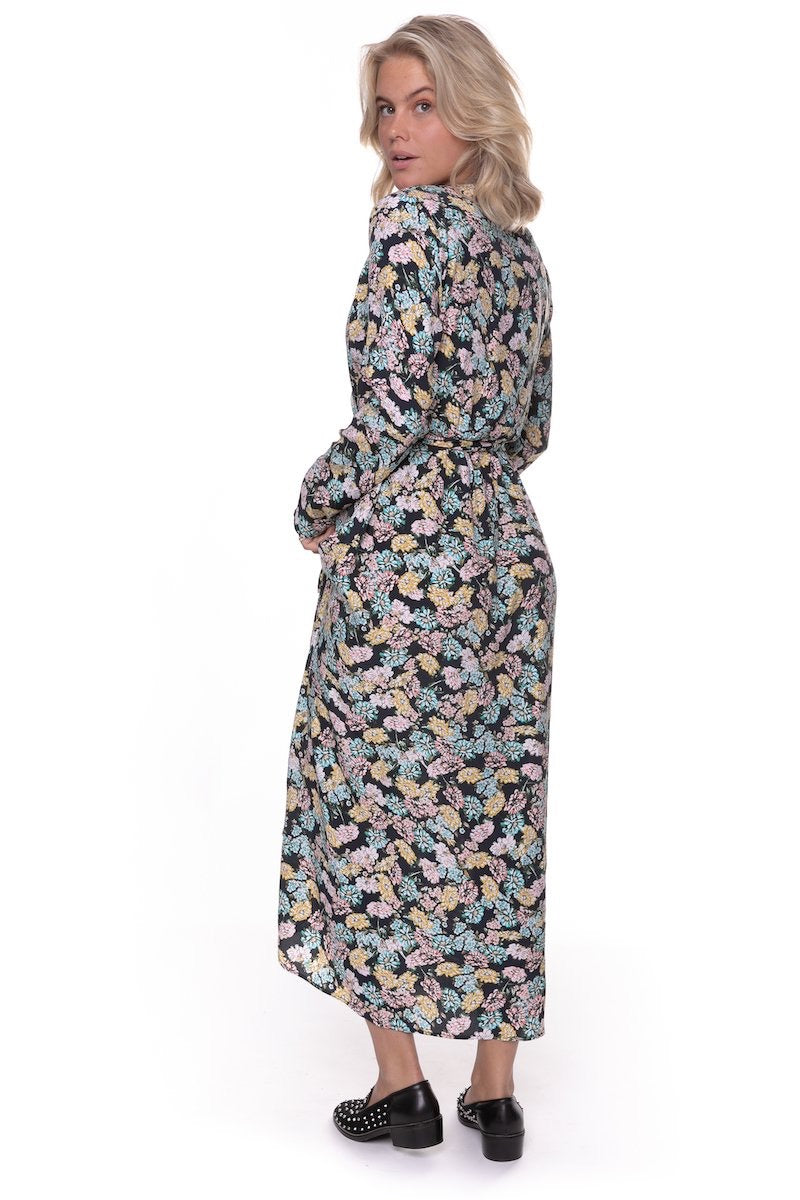 Maya Flower Mini Wrap Dre - Zwart Dessin