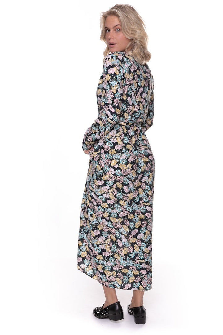 Maya Flower Mini Wrap Dre - Zwart Dessin