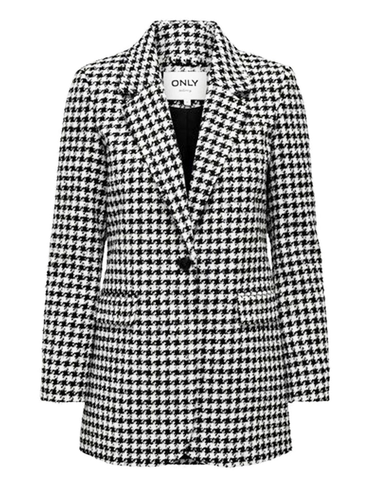 Onlsnow L/s Fit Ht Boucle Blazer Tl - Wit Dessin