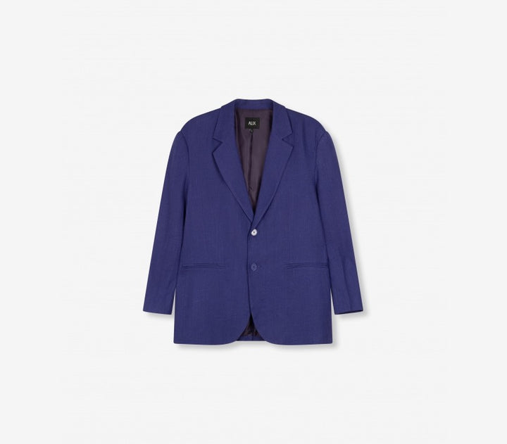 Boucle Oversized Blazer - Paars