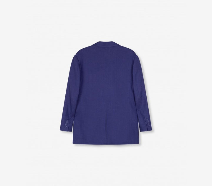 Boucle Oversized Blazer - Paars