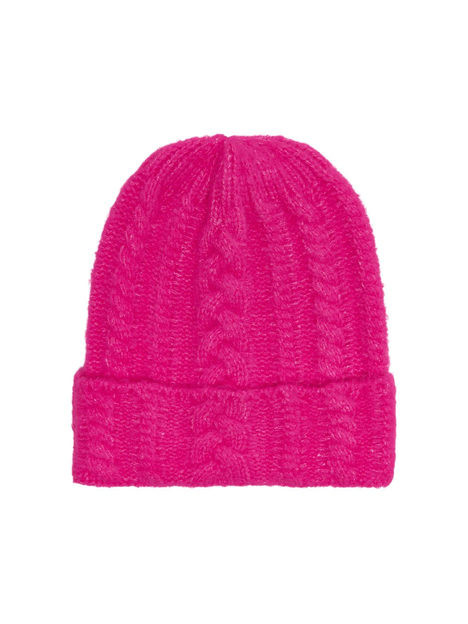 Onlsanna Knit Beanie Cc - Neon Roze