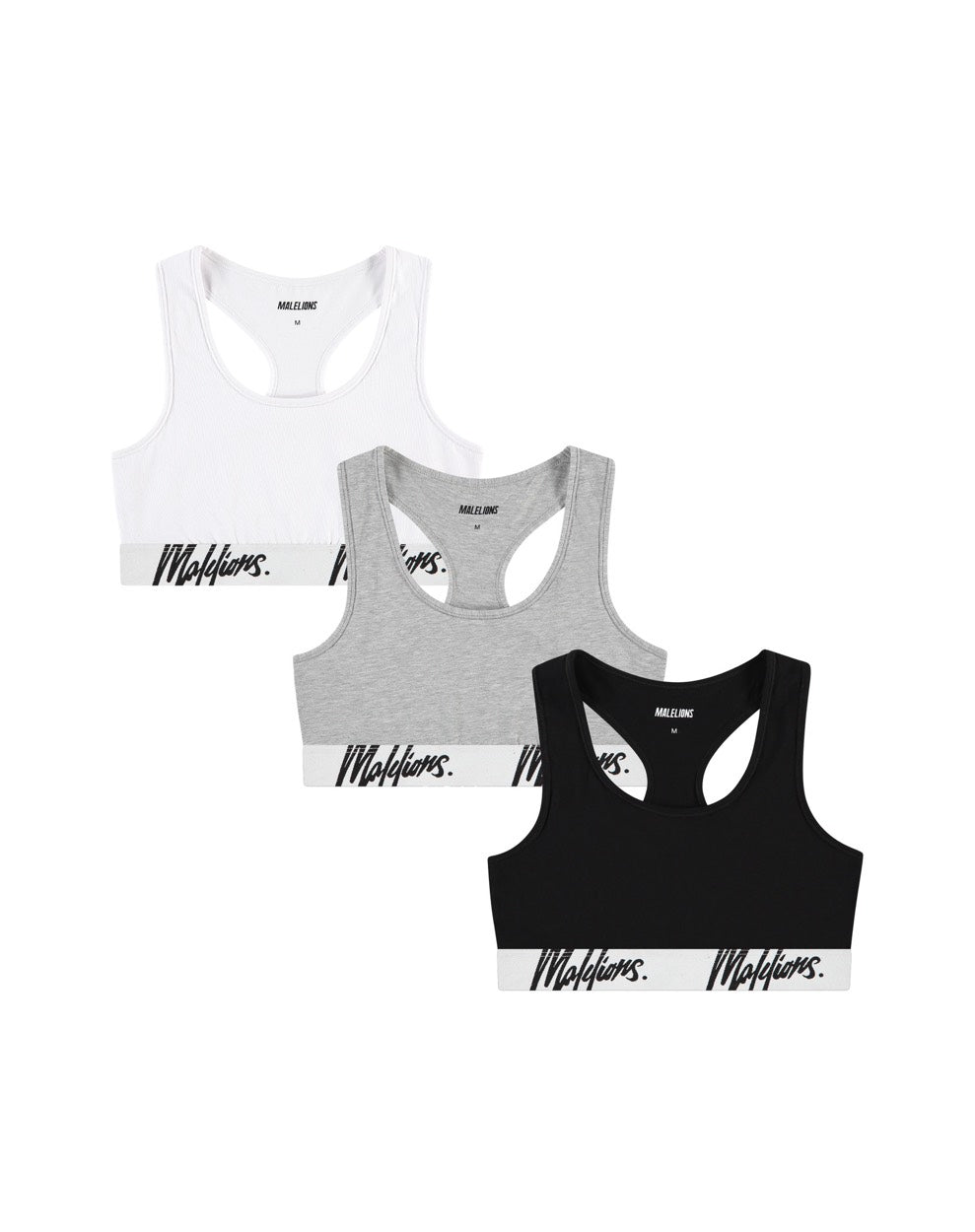 Bralette 3-pack - Zwart Dessin