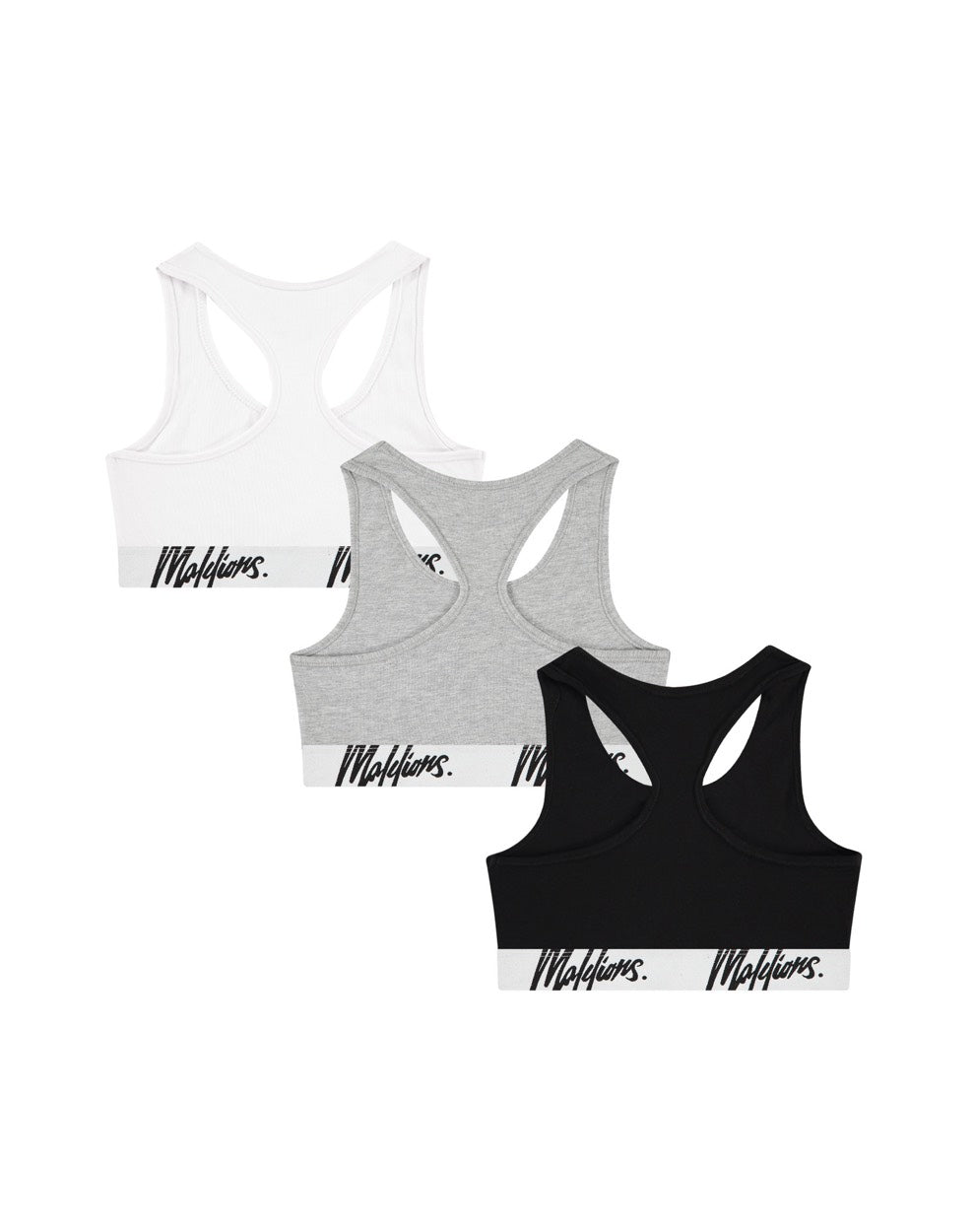 Bralette 3-pack - Zwart Dessin