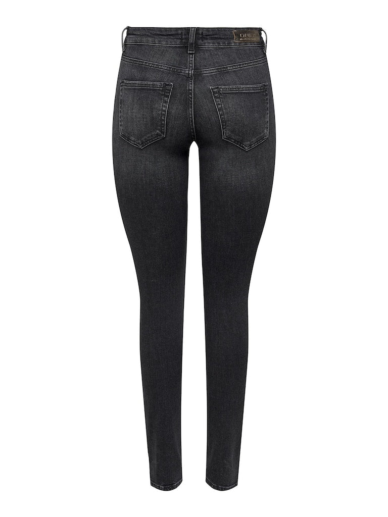 Onlblush Mid Sk Dnm Rea967 - Black Denim