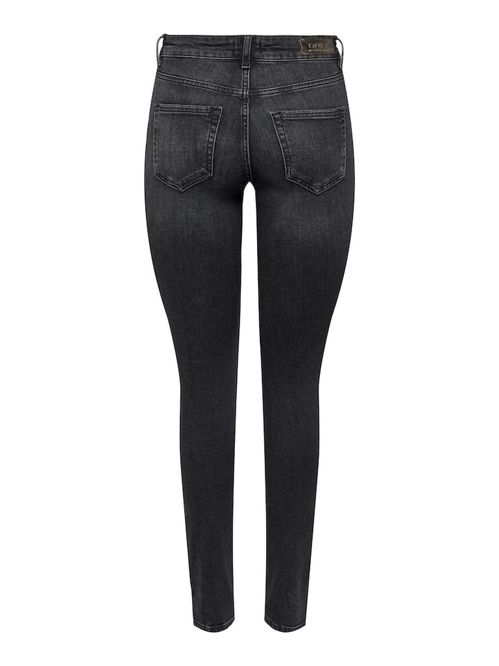 Onlblush Mid Sk Dnm Rea967 - Black Denim