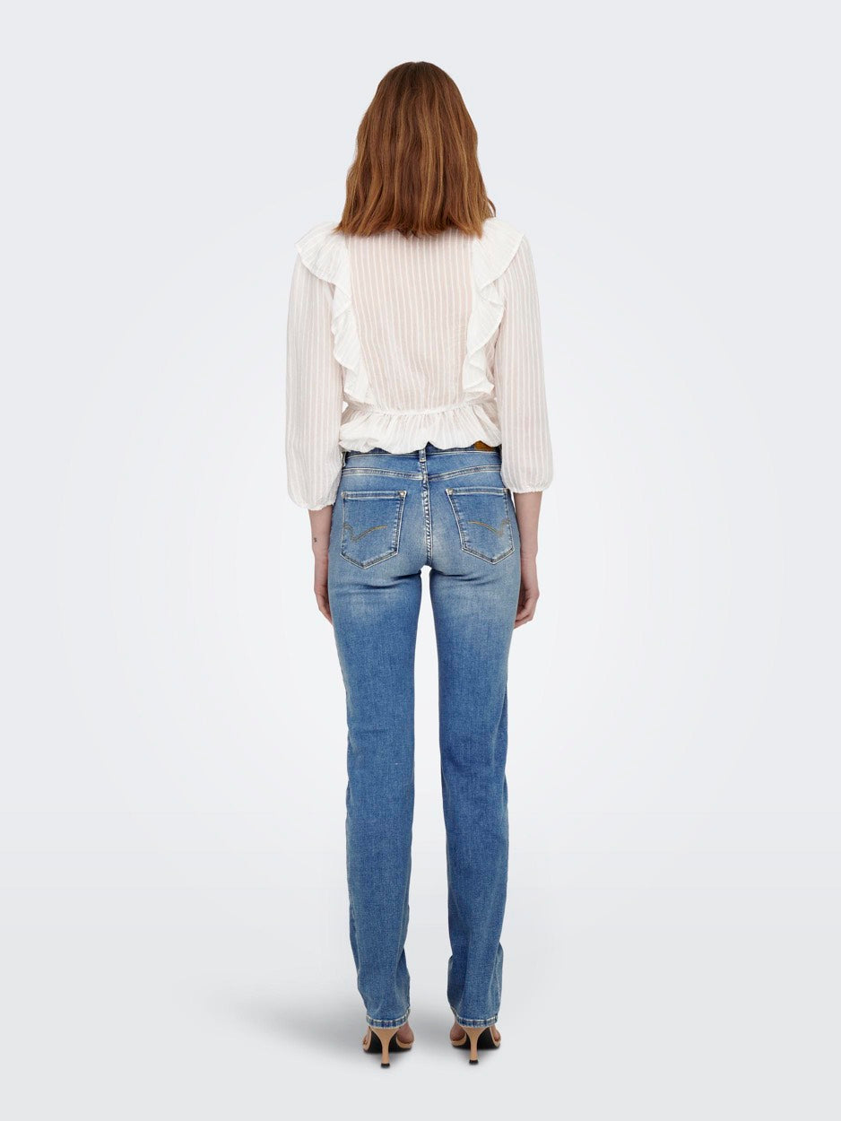 Onlalicia Reg Strt Dnm Dot568 Noos - Blue Denim