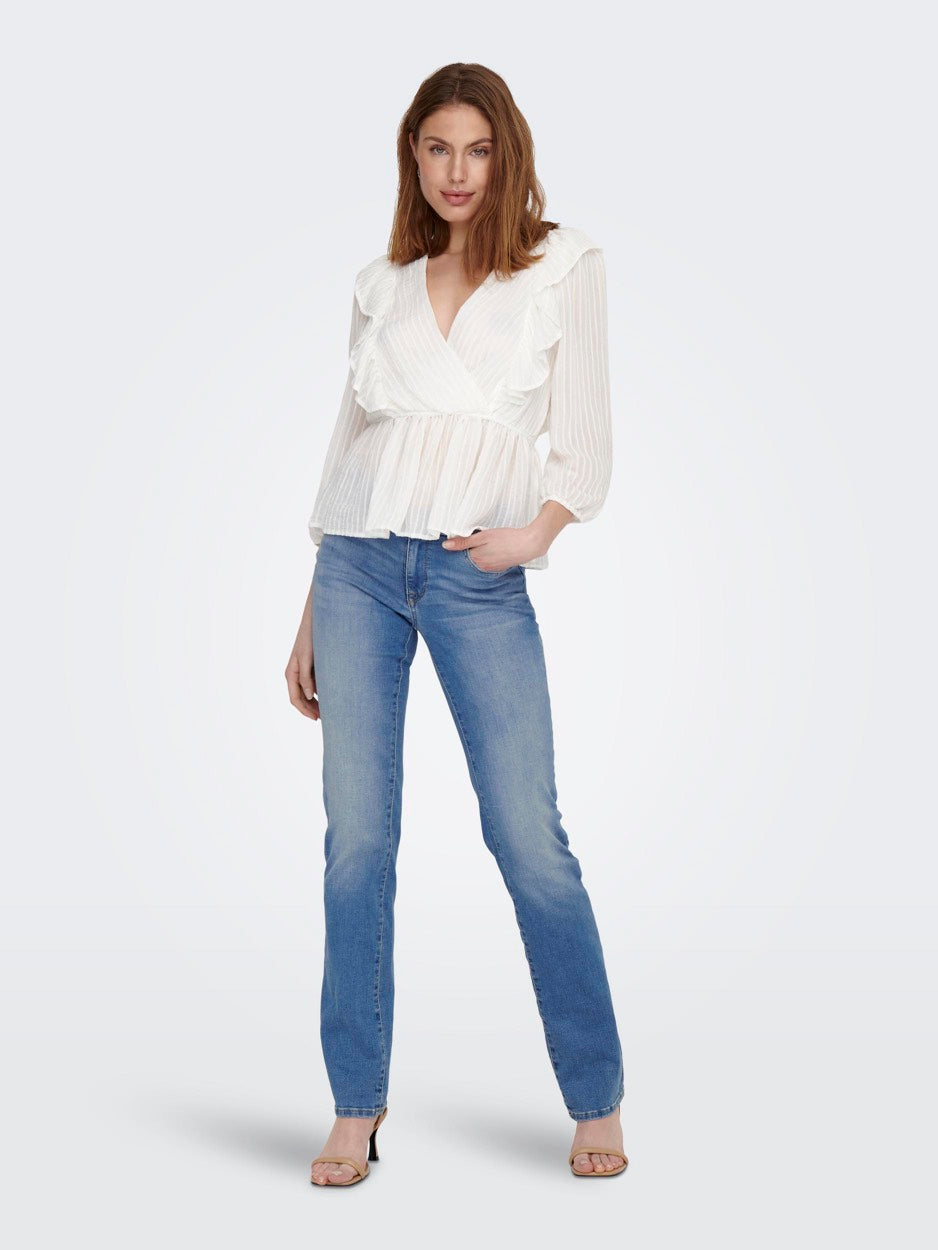 Onlalicia Reg Strt Dnm Dot568 Noos - Blue Denim