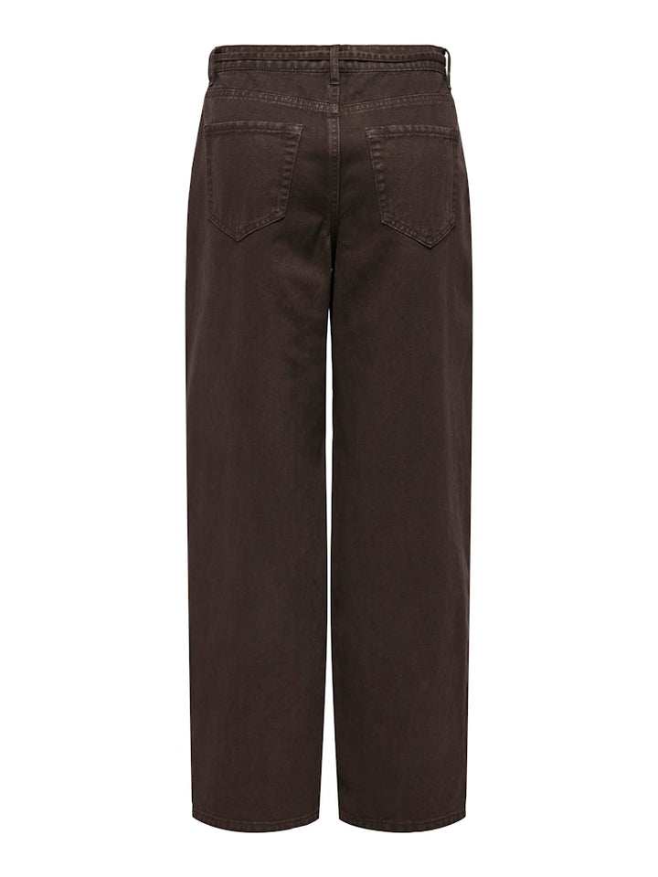 Onlgianna Mw Straight Dnm Brown Denim - Bruin