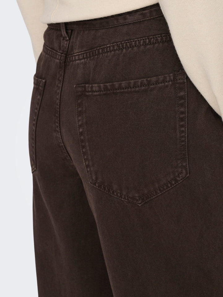 Onlgianna Mw Straight Dnm Brown Denim - Bruin