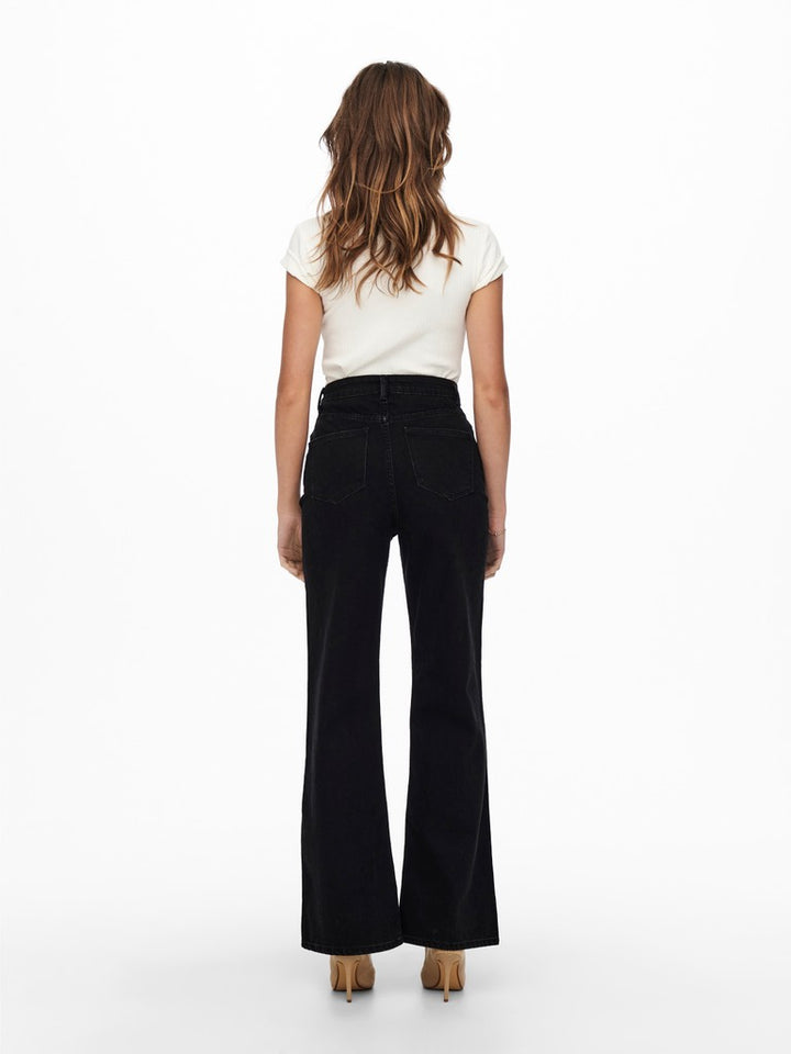 Onlcamille Life Ex Hw Wide Dnm Noos - Black Denim